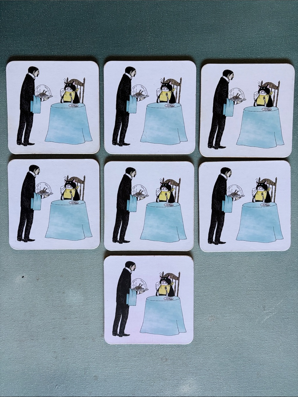 Edward Gorey Bustopher Jones Coasters Goth